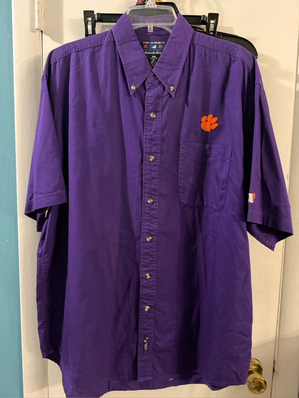 Clemson Tigers Port Authority XL Button Down Shirt